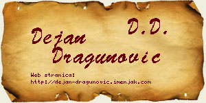 Dejan Dragunović vizit kartica